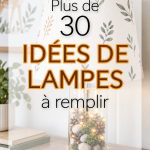 Une lampe élégante remplie de fleurs séchées pour un déco unique