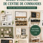 Un coin de salon bien organisé avec des étagères et des paniers pour le rangement