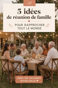 Une réunion familiale joyeuse avec des rires et des jeux entre les générations.