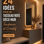 Déco murale moderne avec tasseaux en bois bien agencés