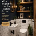Idées de décoration de toilettes originales avec des couleurs vives et des motifs ludiques.