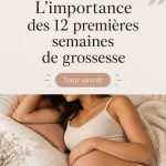 Femme enceinte touchant son ventre lors des premières semaines de grossesse