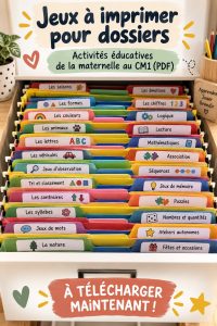 Des enfants jouant à des jeux éducatifs imprimables sur une table