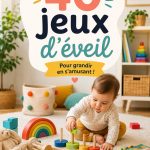 Un bébé jouant avec des jouets colorés pour son éveil