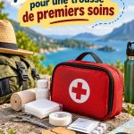 Trousse de premiers secours prête pour un voyage