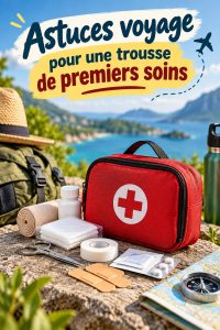 Trousse de premiers secours prête pour un voyage