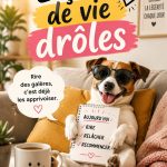 Une famille souriante partage des leçons de vie drôles autour d'une table.