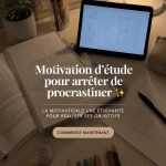 Un étudiant motivé travaillant sur son projet scolaire sans procrastination.