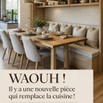 Un espace chaleureux et convivial représentant une Borðstofa moderne.
