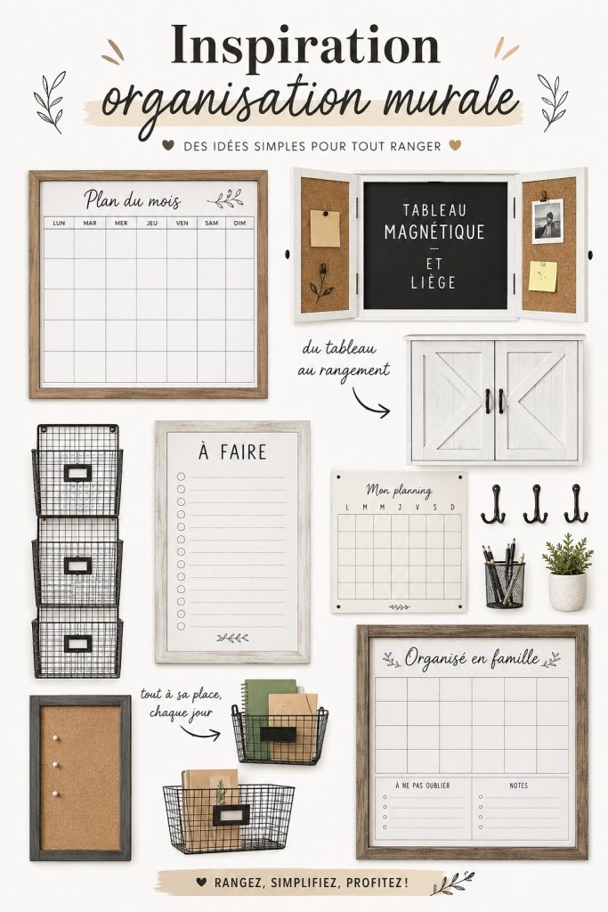 Inspiration pour une organisation murale esthétique et fonctionnelle
