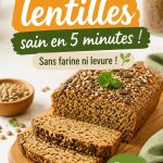 Pain aux lentilles doré, coupé en tranches, parfait pour un repas rapide et sain.