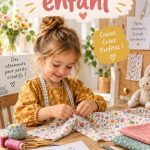 Patron gratuit pour coudre une robe d'enfant en coton coloré
