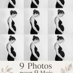 Futures mamans prenant des photos de leur grossesse en extérieur