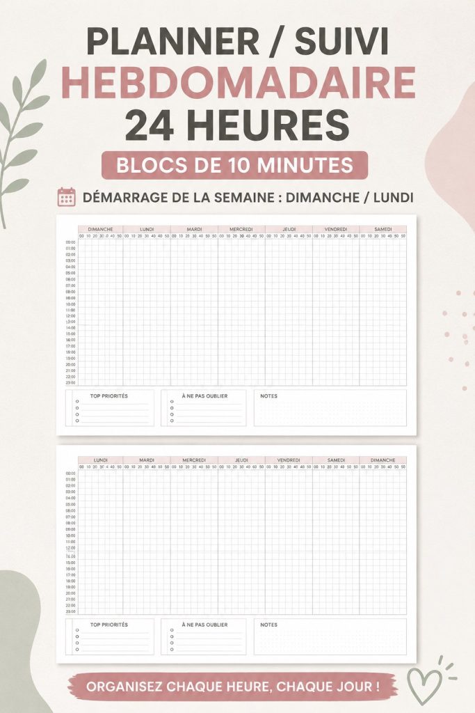 Capture d'écran d'un planificateur de temps étudiant gratuit