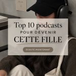 Une sélection de podcasts inspirants pour étudiants avec des écouteurs et un carnet.