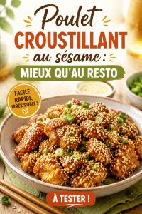 Recette de poulet croustillant au sésame, parfait pour les lunchboxes