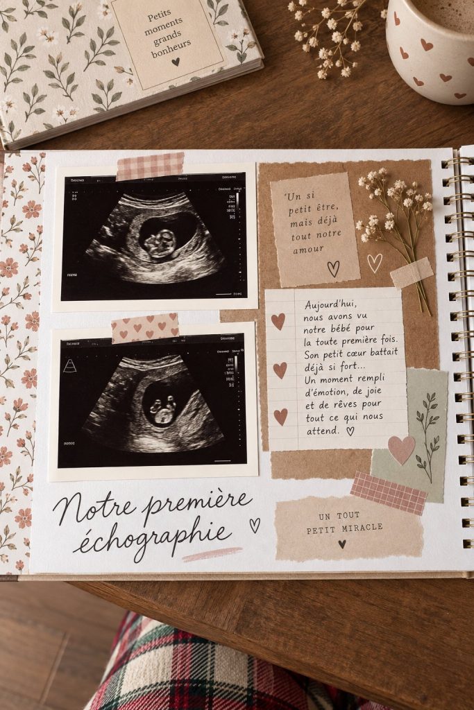 Femme enceinte se rendant à sa première échographie