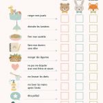 Exemples de printables colorés pour l'organisation familiale.