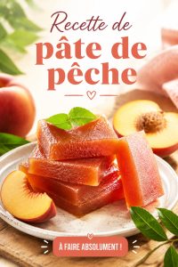Pâte de pêche maison prête à être utilisée pour un dessert savoureux