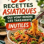 Lunchbox avec des recettes asiatiques pour enfants, colorées et appétissantes.