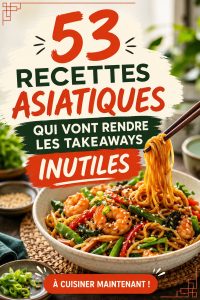 Lunchbox avec des recettes asiatiques pour enfants, colorées et appétissantes.