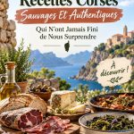 Un plat traditionnel corse servi lors d'un repas familial chaleureux.