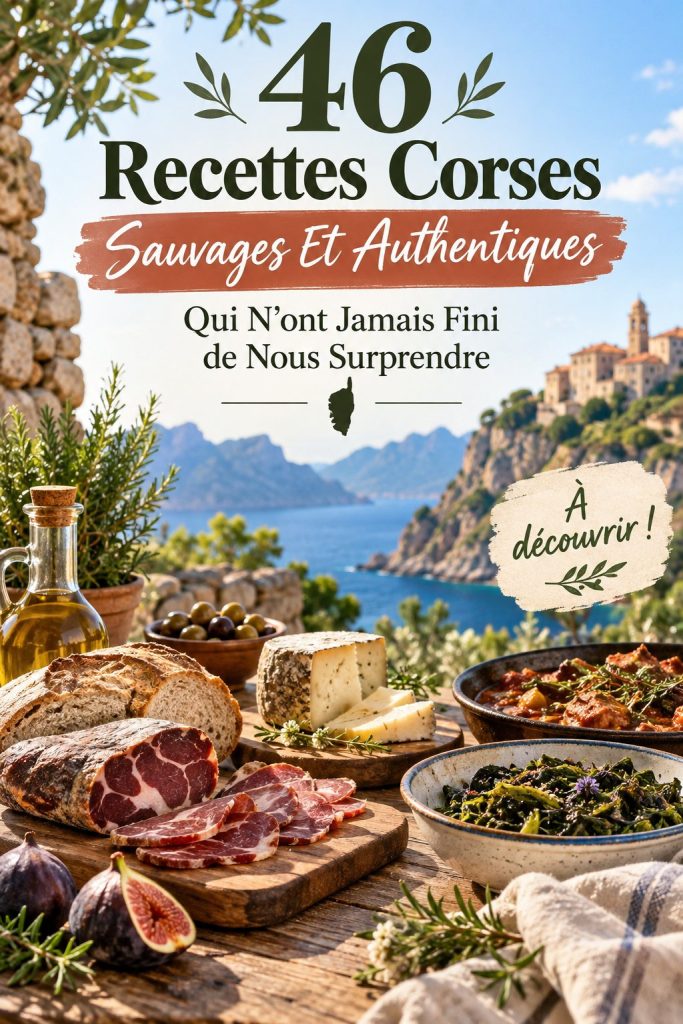 Un plat traditionnel corse servi lors d'un repas familial chaleureux.