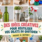 Image montrant des objets du quotidien réutilisés de manière créative dans une maison familiale.