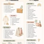 Sac à maternité élégant et pratique sur un fond neutre