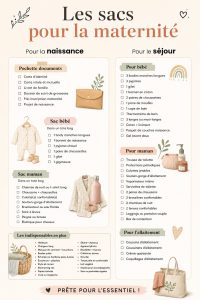 Sac à maternité élégant et pratique sur un fond neutre