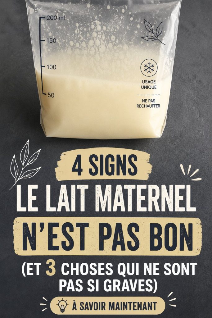 Image d'une mère allaitant son bébé, illustrant le lien et la préoccupation autour du lait maternel.