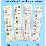 Supports visuels colorés pour aider des enfants avec des difficultés d'apprentissage
