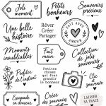 Tampons en silicone transparents utilisés pour le scrapbooking
