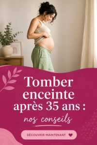 Femme enceinte souriante après 35 ans, heureuse et épanouie.