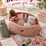 Trousse de survie cosy avec divers essentiels bien-être