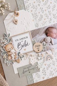 Chambre de bébé décorée avec des éléments personnalisés et chaleureux