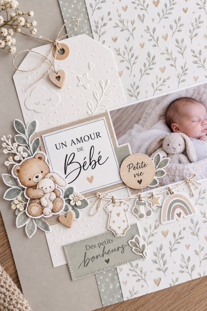 Chambre de bébé décorée avec des éléments personnalisés et chaleureux