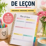 Étudiant utilisant un planificateur de leçon pour organiser ses tâches académiques.
