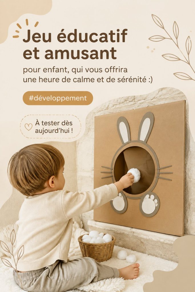 Enfant en train de jouer à une activité Montessori qui favorise le calme et l'apprentissage.