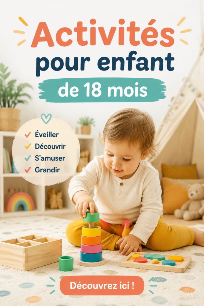 Enfant jouant à des jeux d'éveil amusants à la maison.
