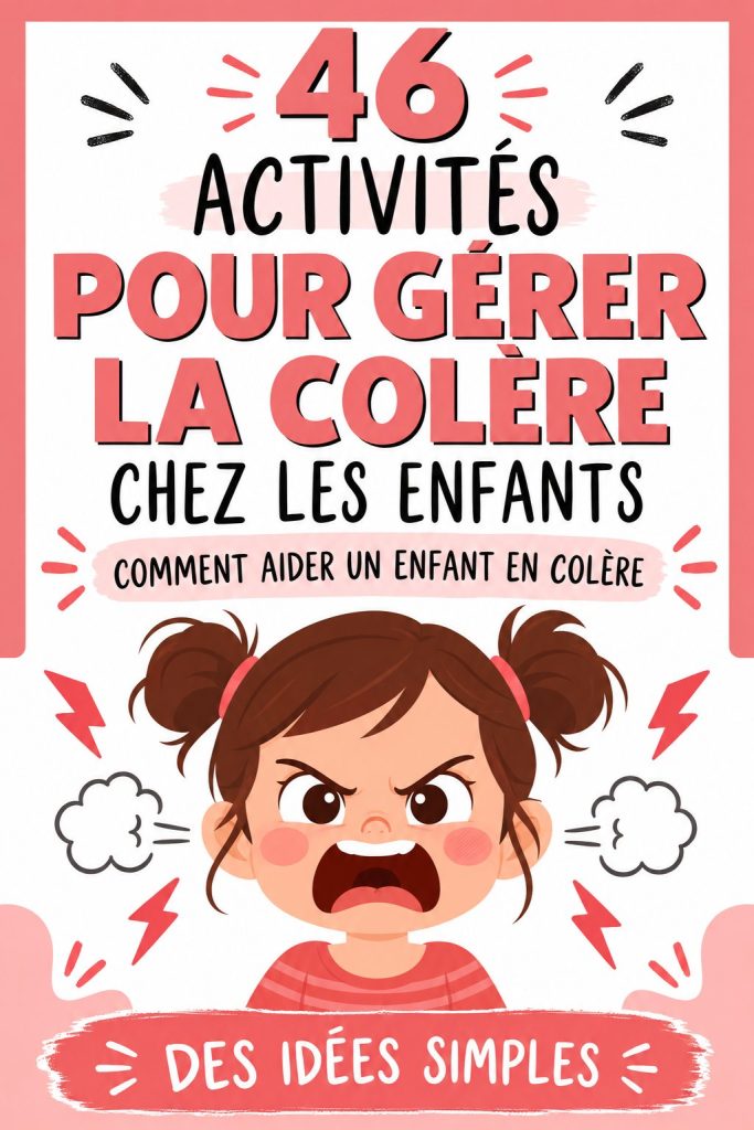 Un enfant en train de faire une activité créative pour gérer sa colère.