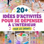 Enfants jouant à des jeux d'intérieur pour dépenser leur énergie.
