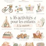 Un enfant en train de faire un bricolage créatif à la maison