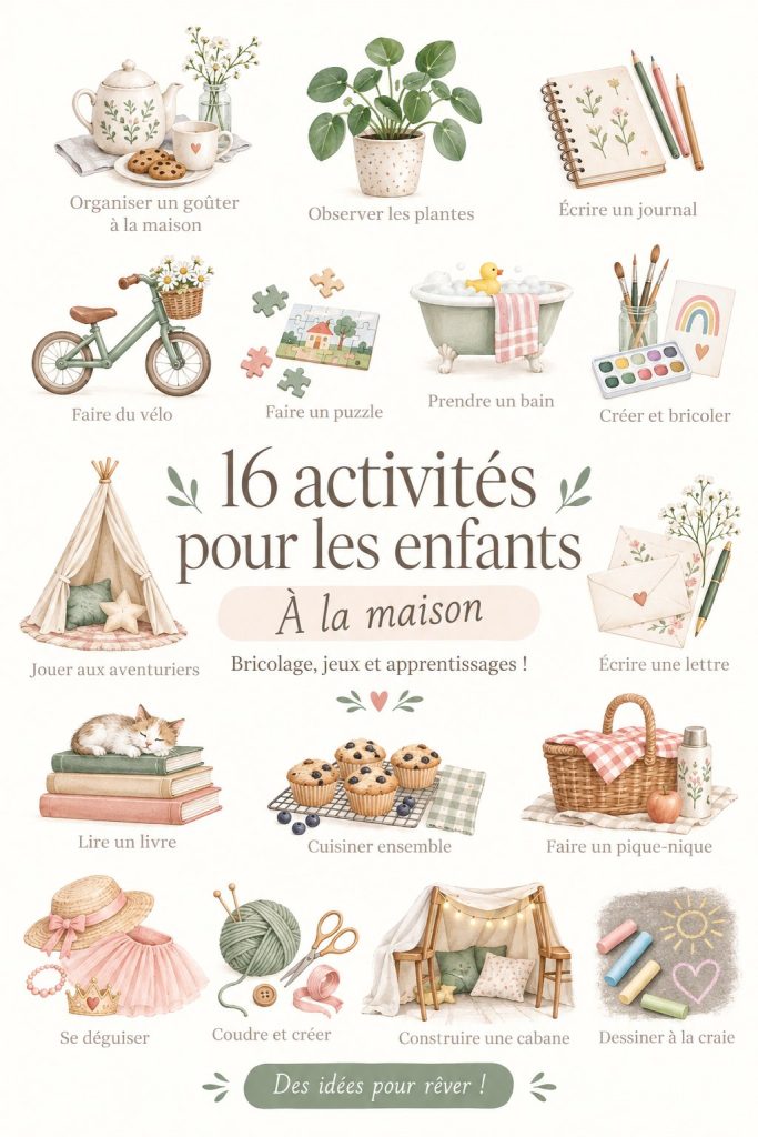 Un enfant en train de faire un bricolage créatif à la maison