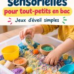 Une maman encourage son enfant à jouer avec des activités éducatives matinales.