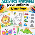Collection d'imprimables Montessori pour enfants, éducatifs et ludiques.