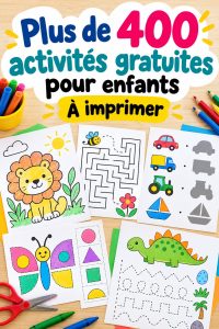 Collection d'imprimables Montessori pour enfants, éducatifs et ludiques.