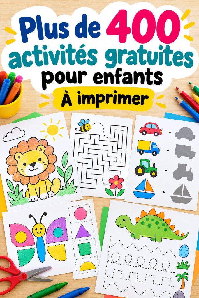 Collection d'imprimables Montessori pour enfants, éducatifs et ludiques.