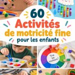 Des enfants s'amusant avec des activités de motricité fine