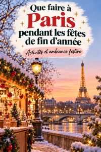 Paris illuminé pendant Noël avec des décorations féeriques